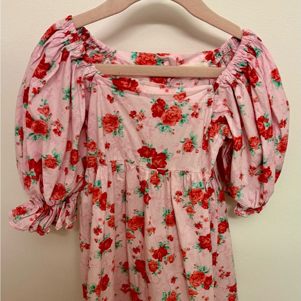 Floral Puff Sleeve Dress